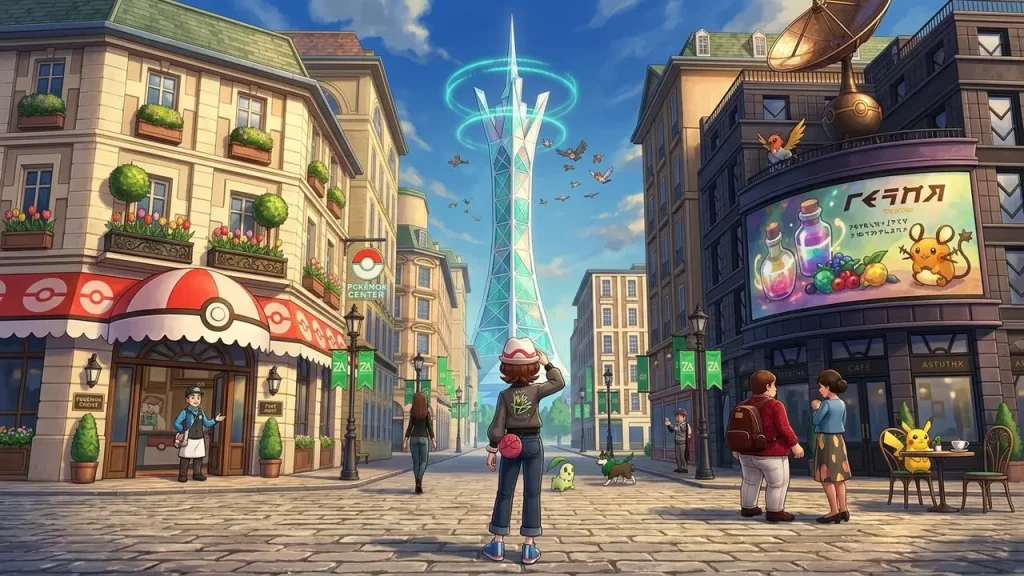 Pokémon Legends Z-A Switch NSP Lumiose City street